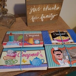 Cute Coupon Books Set of 4